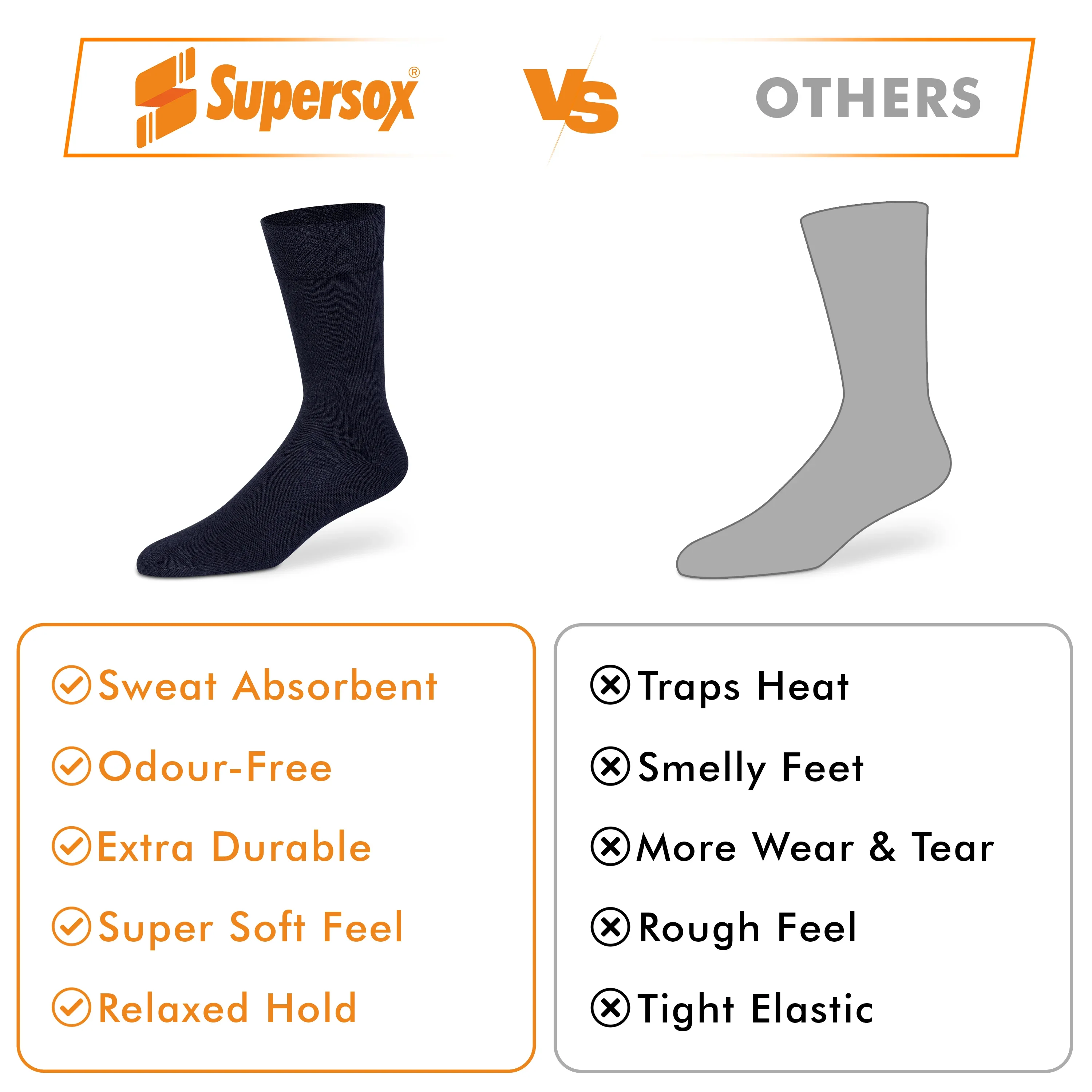 Basic Crew Socks - Men (Pack of 1) - Image 4