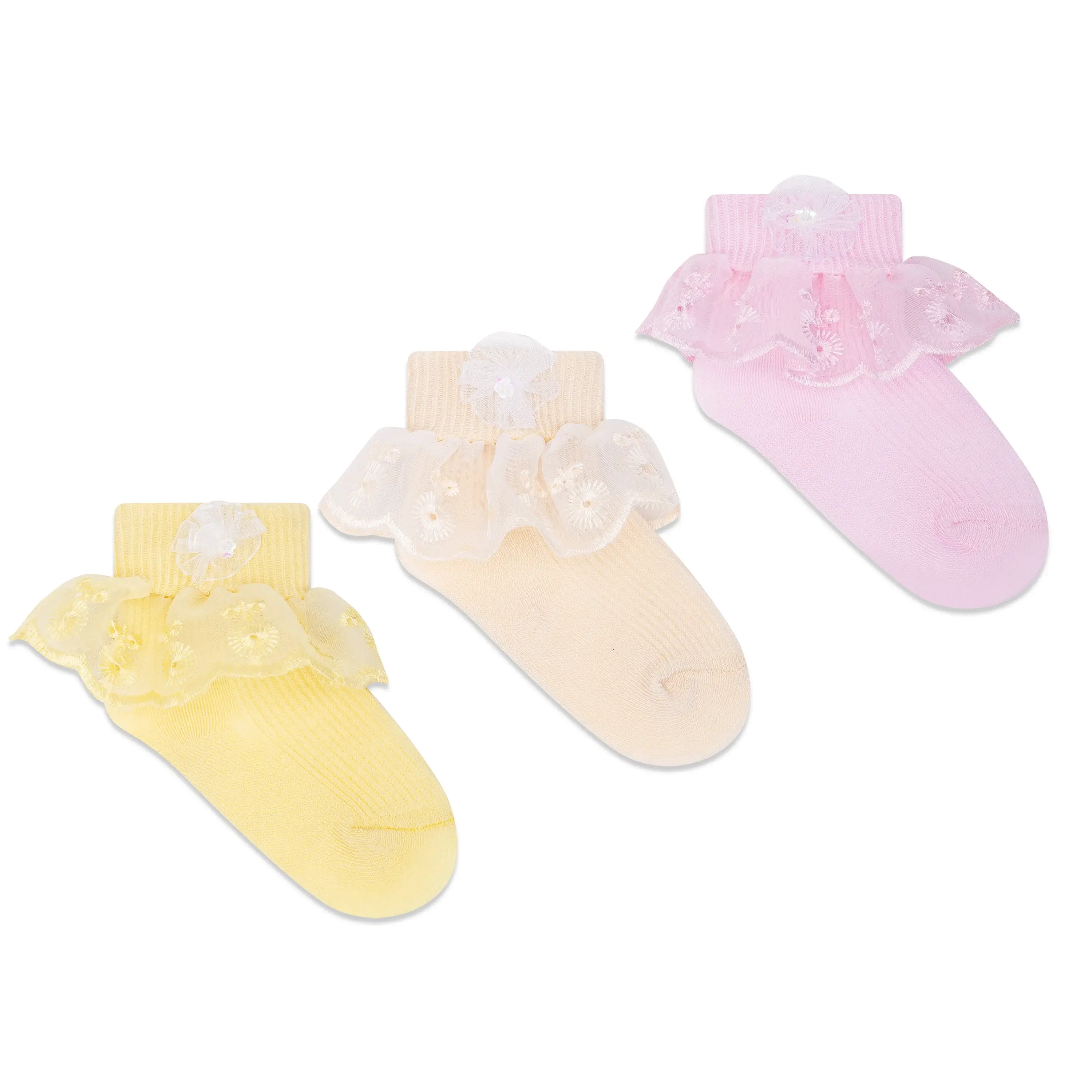 Frill Ankle Socks - Girls (Pack of 3) - Image 7