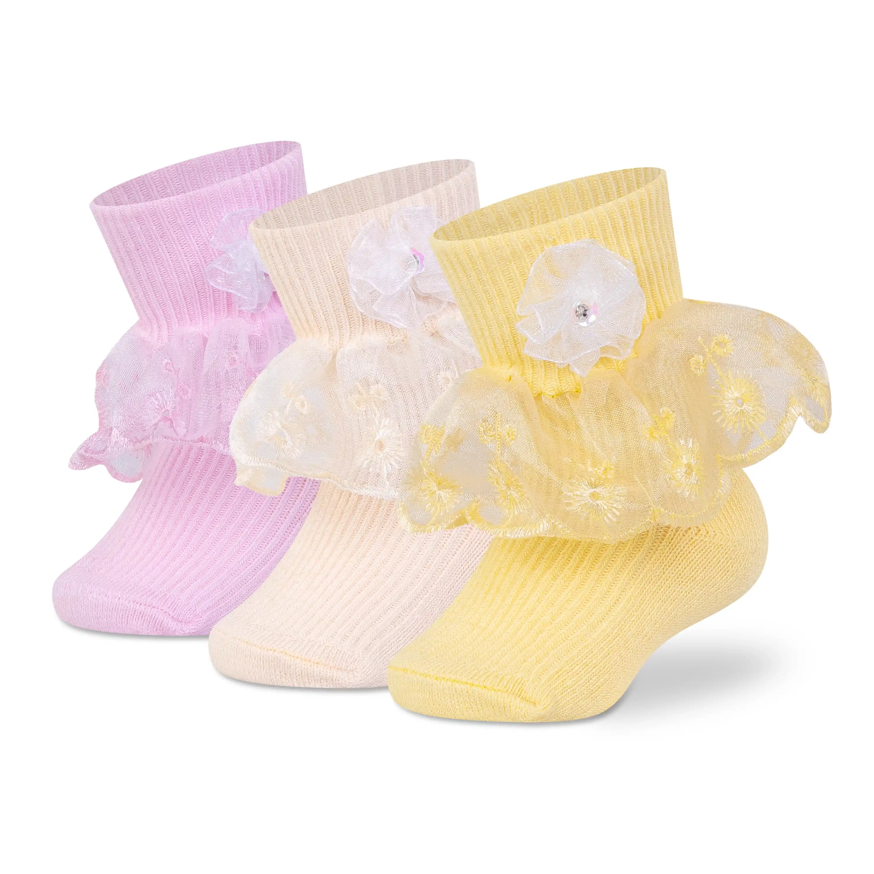 Frill Ankle Socks - Girls (Pack of 3) - Image 8